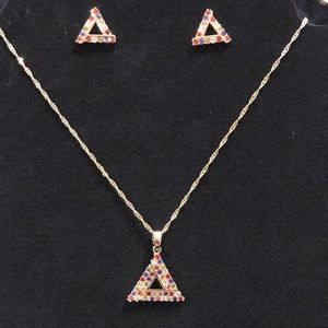 Necklace and earrings